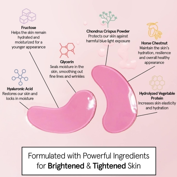 🪷5/$25! Five Grace & Stella Eye Masks Everything is Better in Pink NIP - Picture 6 of 15